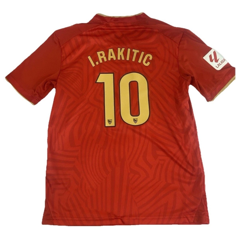 Mens Castore Ivan Rakitic #10 Jersey Red Size EU 28 US XS - Picture 9 of 11